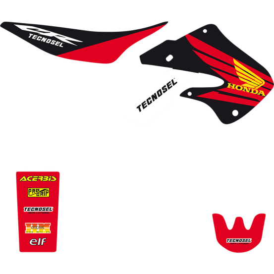 Kit déco Tecnosel Origine Honda 125 CR 1998-99 / 250 CR 1997-99