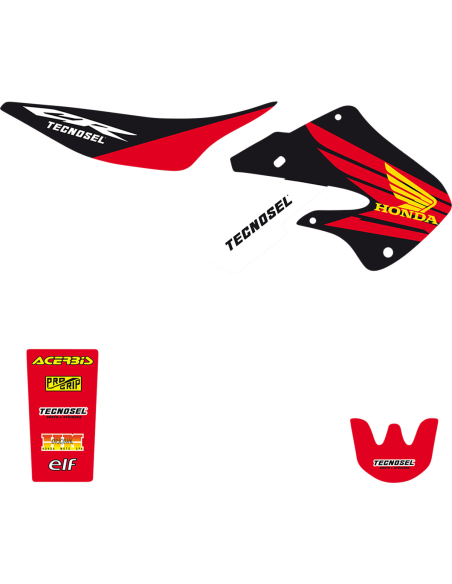 Kit déco Tecnosel Origine Honda 125 CR 1998-99 / 250 CR 1997-99