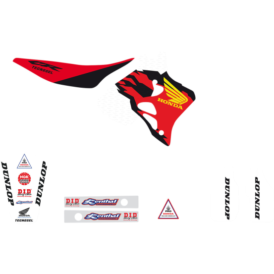 Kit déco Tecnosel Replica Usa 95 Honda 125 CR 1995-97 / 250 CR 1995-96