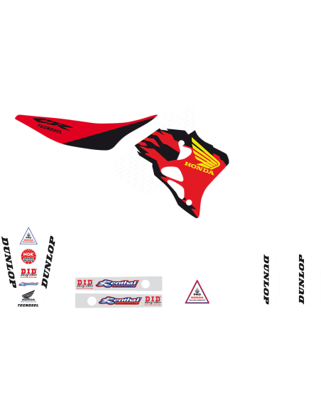 Kit déco Tecnosel Replica Usa 95 Honda 125 CR 1995-97 / 250 CR 1995-96