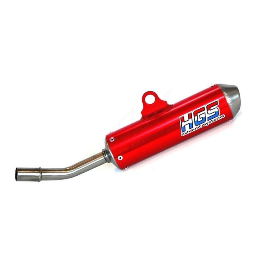 Silencieux alu Rouge HGS KTM HUSQVARNA GAS GAS 50 SX TC MC 2016 - 2024