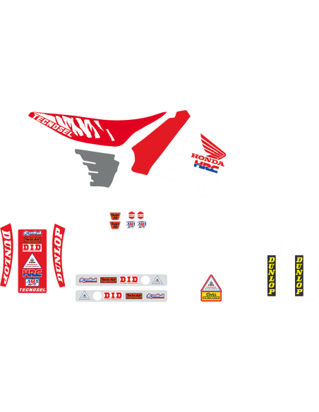 Kit déco Tecnosel Replica Usa Honda 125 CR 1991-92 / 250 CR 1990-91