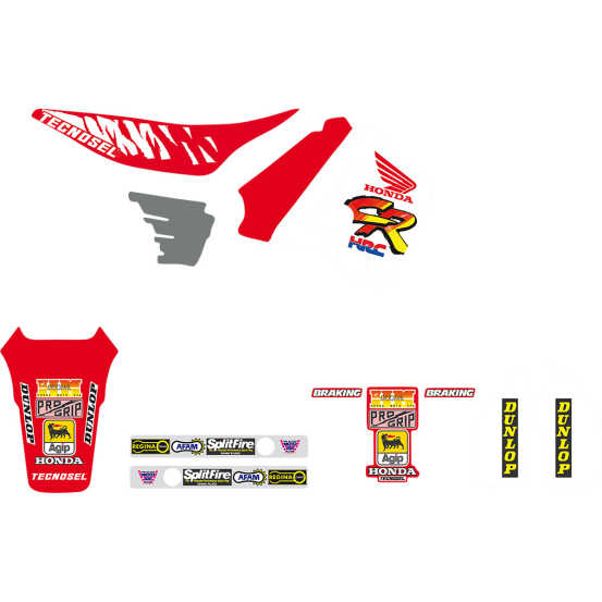 Kit déco Tecnosel Replica Honda 125 CR 1991-92 / 250 CR 1990-91