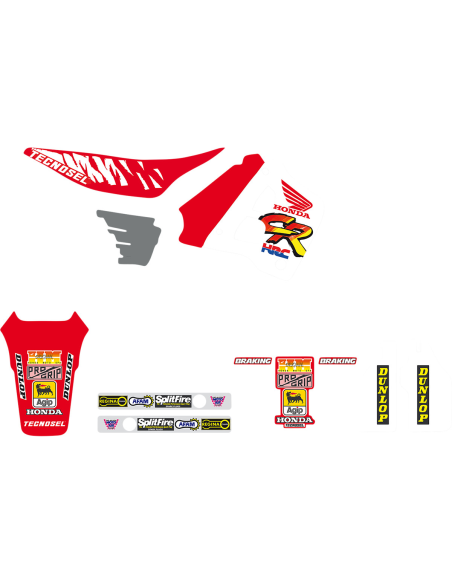 Kit déco Tecnosel Replica Honda 125 CR 1991-92 / 250 CR 1990-91