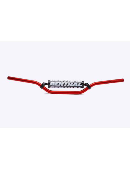 Guidon RENTHAL CLASSIC Ø22.2 mm pit bikes 50-90cc Rouge