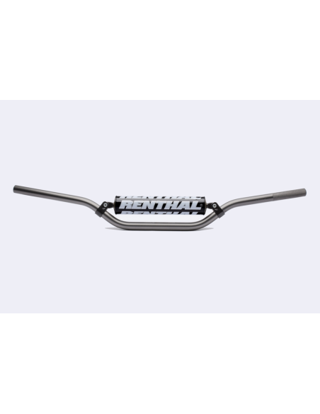 Guidon RENTHAL CLASSIC Ø22.2 mm supermoto street Titane