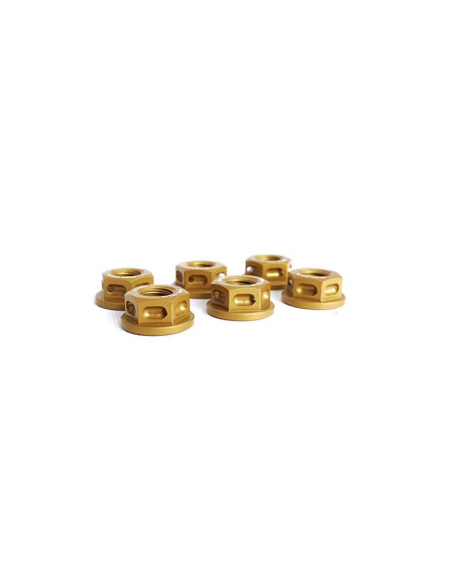 Kit de 6 écrous de couronne M8 x 1,25 EVOTECH