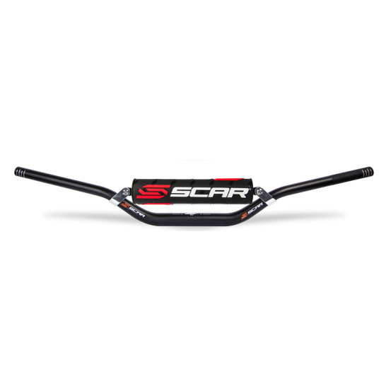 Guidon motocross enduro SCAR X2 McGrath/Short KTM 2016-2018 28,6mm Noir Mousse Noir