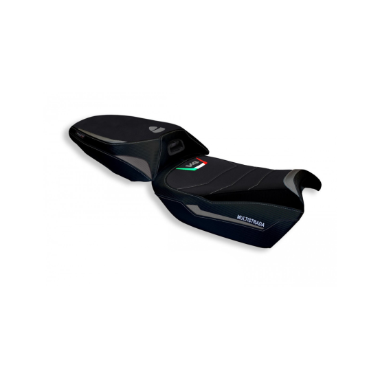 Housse de selle modèle Confort grise TAPPEZZERIA - Avec logo brodé - DUCATI MULTISTRADA V4 2021-22