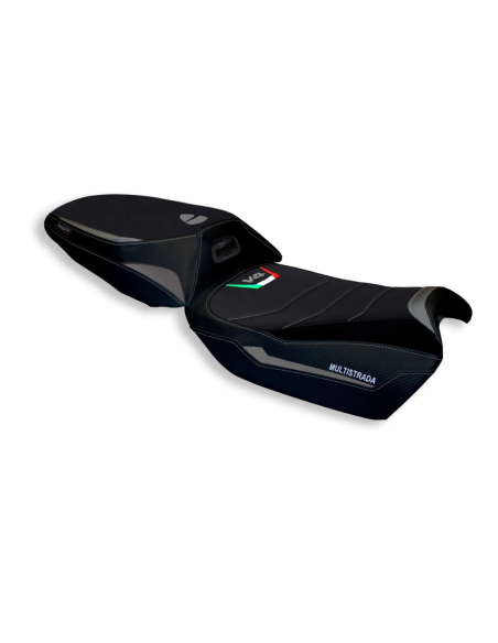 Housse de selle modèle Confort grise TAPPEZZERIA - Avec logo brodé - DUCATI MULTISTRADA V4 2021-22