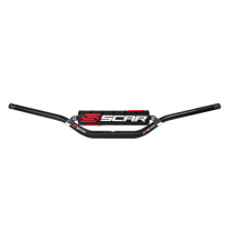 Guidon motocross enduro SCAR Evolution X² Short Reed/Windham 28,6mm Noir