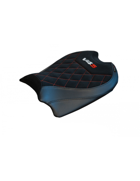 Housse de selle noire TAPPEZZERIA - Avec logo brodé - DUCATI PANIGALE V4 2018-22