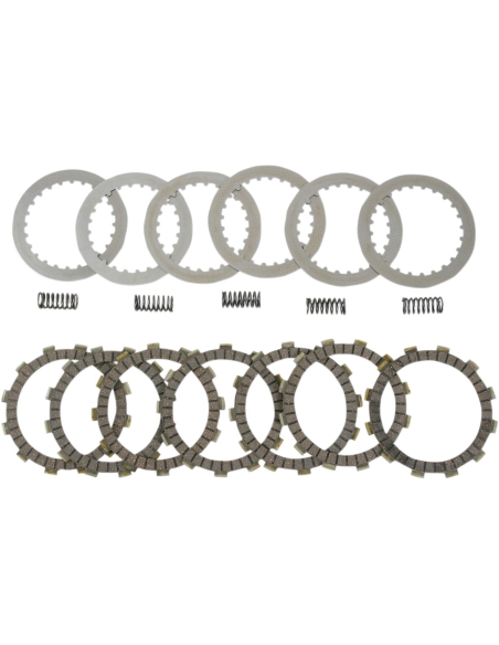 Kit disques d'embrayage garnis + disques lisses + ressorts EBC - HONDA