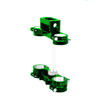 Té de fourche complet V2 Bud Racing Vert Kawasaki 125-250 KX