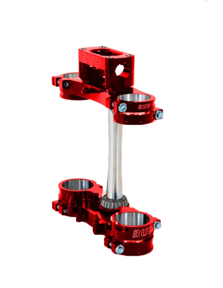 Té de fourche complet V2 Bud Racing Rouge KTM Husqvarna 85