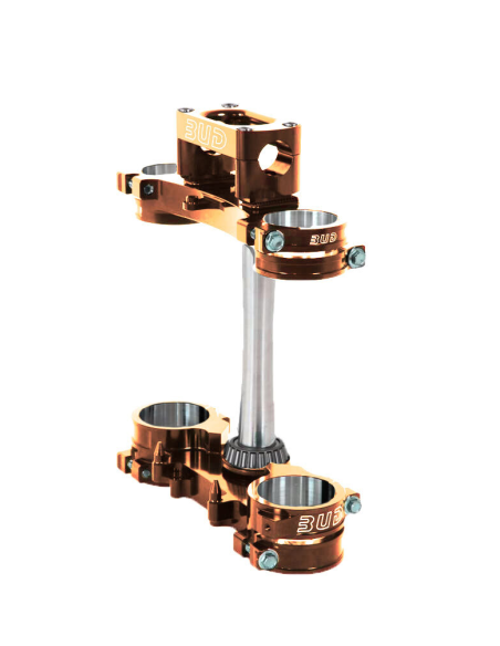 Té de fourche complet V2 Bud Racing Bronze Kawasaki 125-250 KX