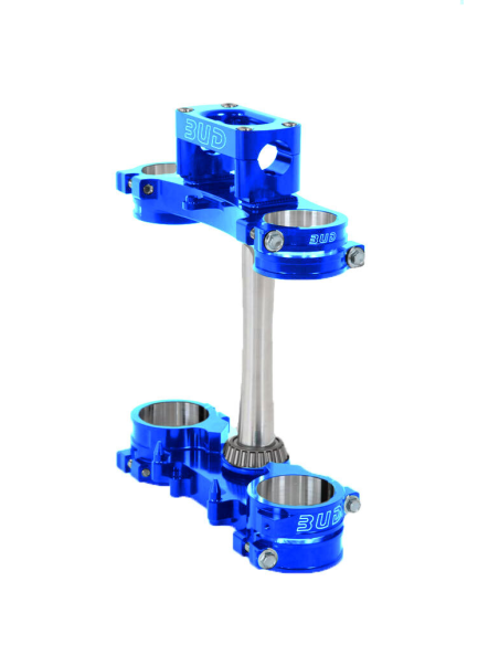 Té de fourche complet V2 Bud Racing Bleu Yamaha 65-85 YZ