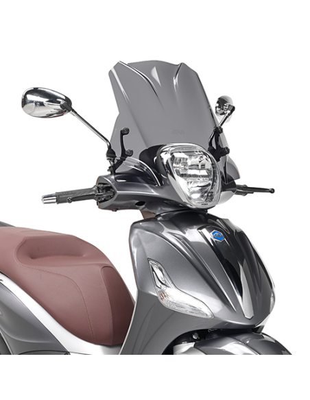 Bulle Givi 5606S Piaggio Beverly 125IE-300IE-350 2010-2020 - Fumé