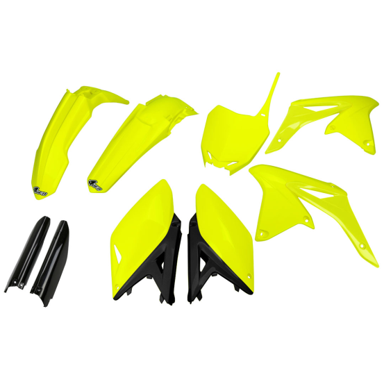 Kit plastiques complet - Néon Jaune - UFO Suzuki 250 RM-Z 2010-2018