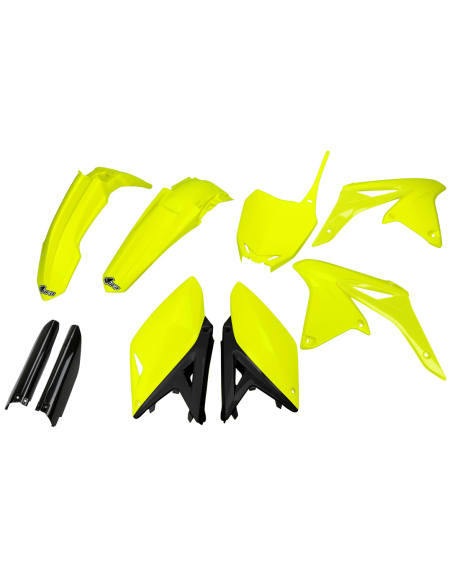 Kit plastiques complet - Néon Jaune - UFO Suzuki 250 RM-Z 2010-2018