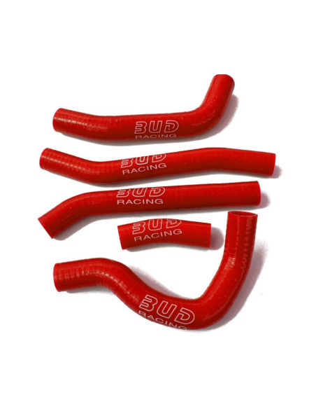 Durites de radiateur renforcées silicone BUD RACING Honda 450 CRF-R 2015-2016 connexion Y Rouge