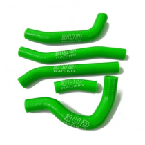 Durites de radiateur renforcées silicone BUD RACING Kawasaki 85 KX 2014-2021 Vert