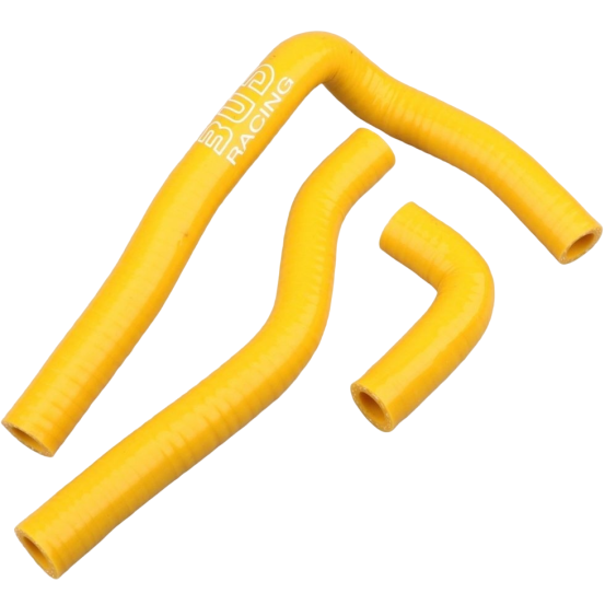 Durites de radiateur renforcées silicone BUD RACING Suzuki 250 RMZ 2010 Jaune