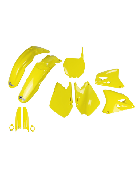 Kit plastiques complet - Jaune - UFO Suzuki 125 250 RM 2001-2005