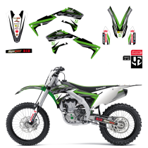 Kit Deco UP IRON KAWASAKI 250 KXF 2013-2016 VERT
