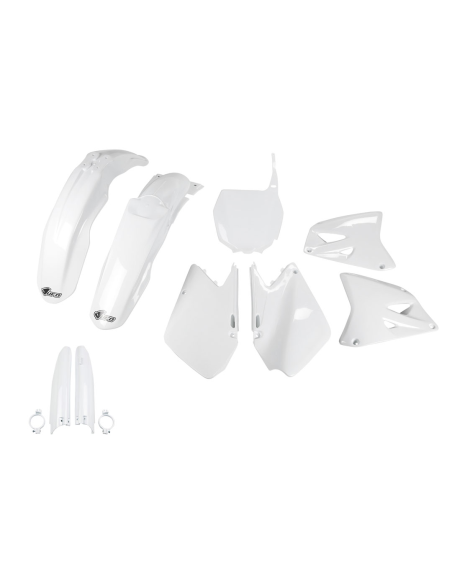 Kit plastiques complet - Blanc - UFO Suzuki 125 250 RM 2001-2005