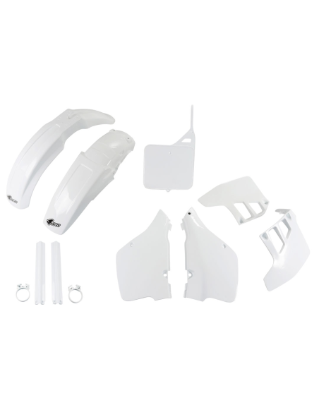 Kit plastiques complet - Blanc - UFO Suzuki 125 250 RM 1989-1991