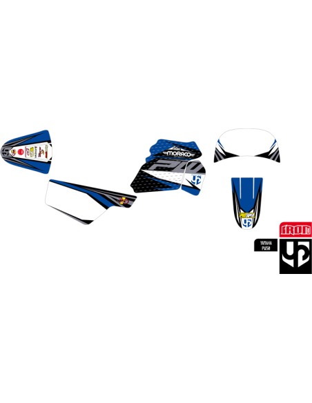 Kit Deco UP IRON YAMAHA PW 50 Toutes BLEU