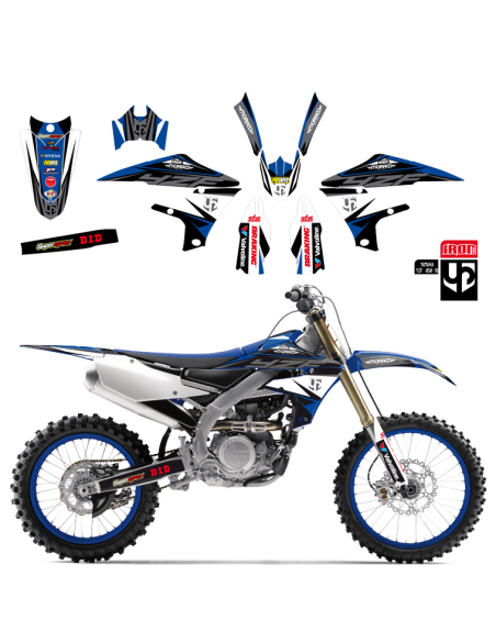 Kit Deco UP IRON YAMAHA 125/250 YZ 2015-2021 BLEU