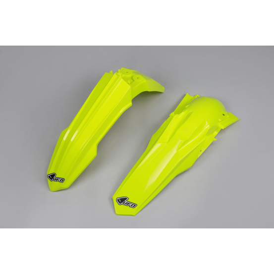 Kit Gardes boues Avant + Arrière - Néon Jaune - UFO Suzuki 450 RM-Z 2018-2024