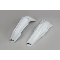 Kit Gardes boues Avant + Arrière - Blanc - UFO Suzuki 450 RM-Z 2018-2024