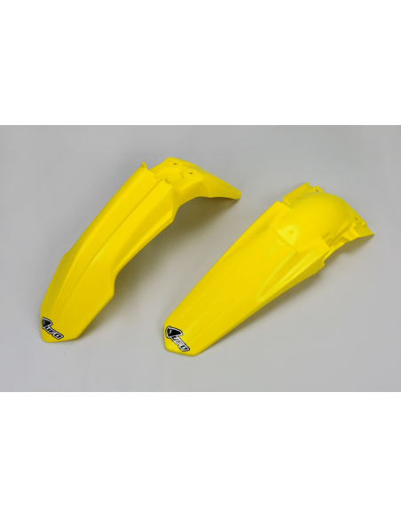Kit Gardes boues Avant + Arrière - Jaune - UFO Suzuki 250 RM-Z 2013-2018