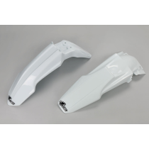 Kit Gardes boues Avant + Arrière - Blanc - UFO Suzuki 450 RM-Z 2013-2017