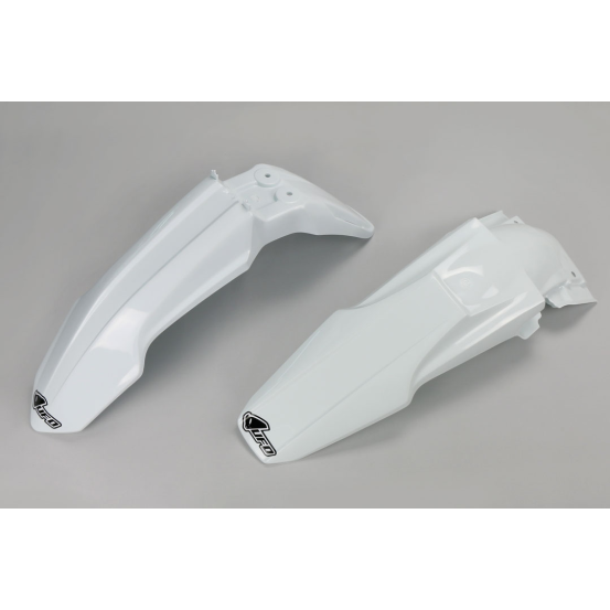 Kit Gardes boues Avant + Arrière - Blanc - UFO Suzuki 450 RM-Z 2013-2017