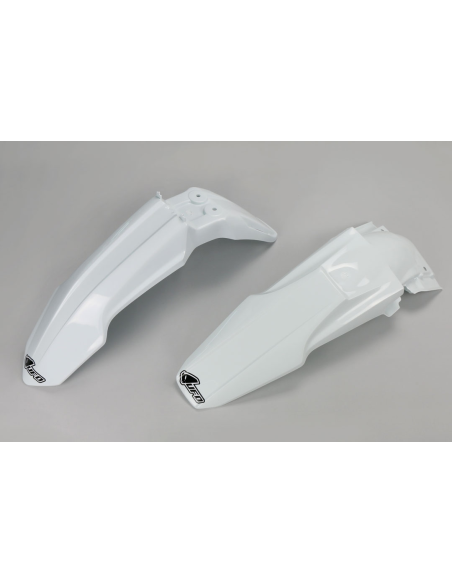 Kit Gardes boues Avant + Arrière - Blanc - UFO Suzuki 450 RM-Z 2013-2017