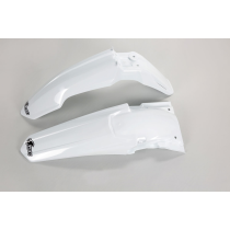 Kit Gardes boues Avant + Arrière - Blanc - UFO Suzuki 250 RM-Z 2010-2012
