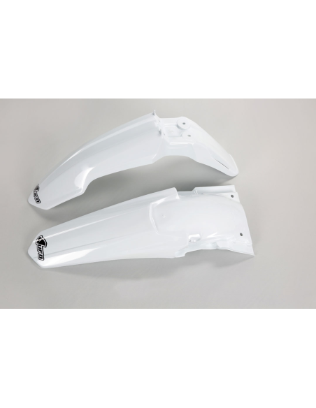 Kit Gardes boues Avant + Arrière - Blanc - UFO Suzuki 250 RM-Z 2010-2012
