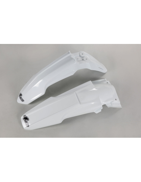Kit Gardes boues Avant + Arrière - Blanc - UFO Suzuki 450 RM-Z 2008-2012