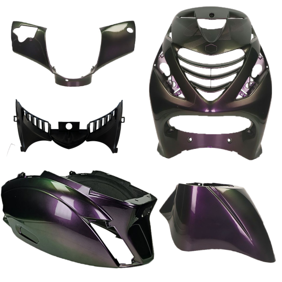 Kit carénages scooter Piaggio Zip SP Caméléon Dragon brillant