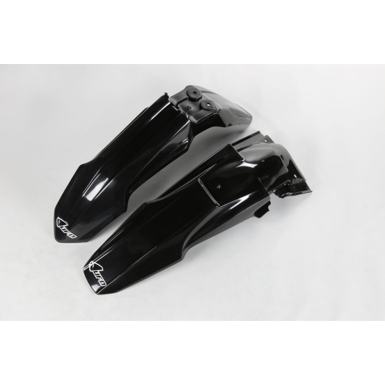 Kit Gardes boues Avant + Arrière - Noir - UFO Suzuki 450 RM-Z 2008-2012