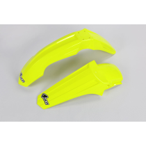 Kit Gardes boues Avant + Arrière - Néon Jaune - UFO Suzuki 85 RM 2000-2024