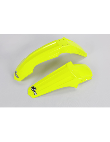 Kit Gardes boues Avant + Arrière - Néon Jaune - UFO Suzuki 85 RM 2000-2024