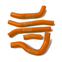 Durites de radiateur renforcées silicone BUD RACING KTM 450 SXF 2019-2021 Husqvarna 450 FC 2019-2021 Orange