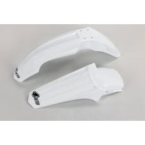 Kit Gardes boues Avant + Arrière - Blanc - UFO Suzuki 85 RM 2000-2024