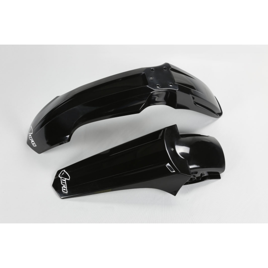 Kit Gardes boues Avant + Arrière - Noir - UFO Suzuki 85 RM 2000-2024