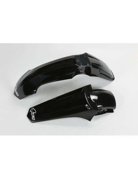 Kit Gardes boues Avant + Arrière - Noir - UFO Suzuki 85 RM 2000-2024